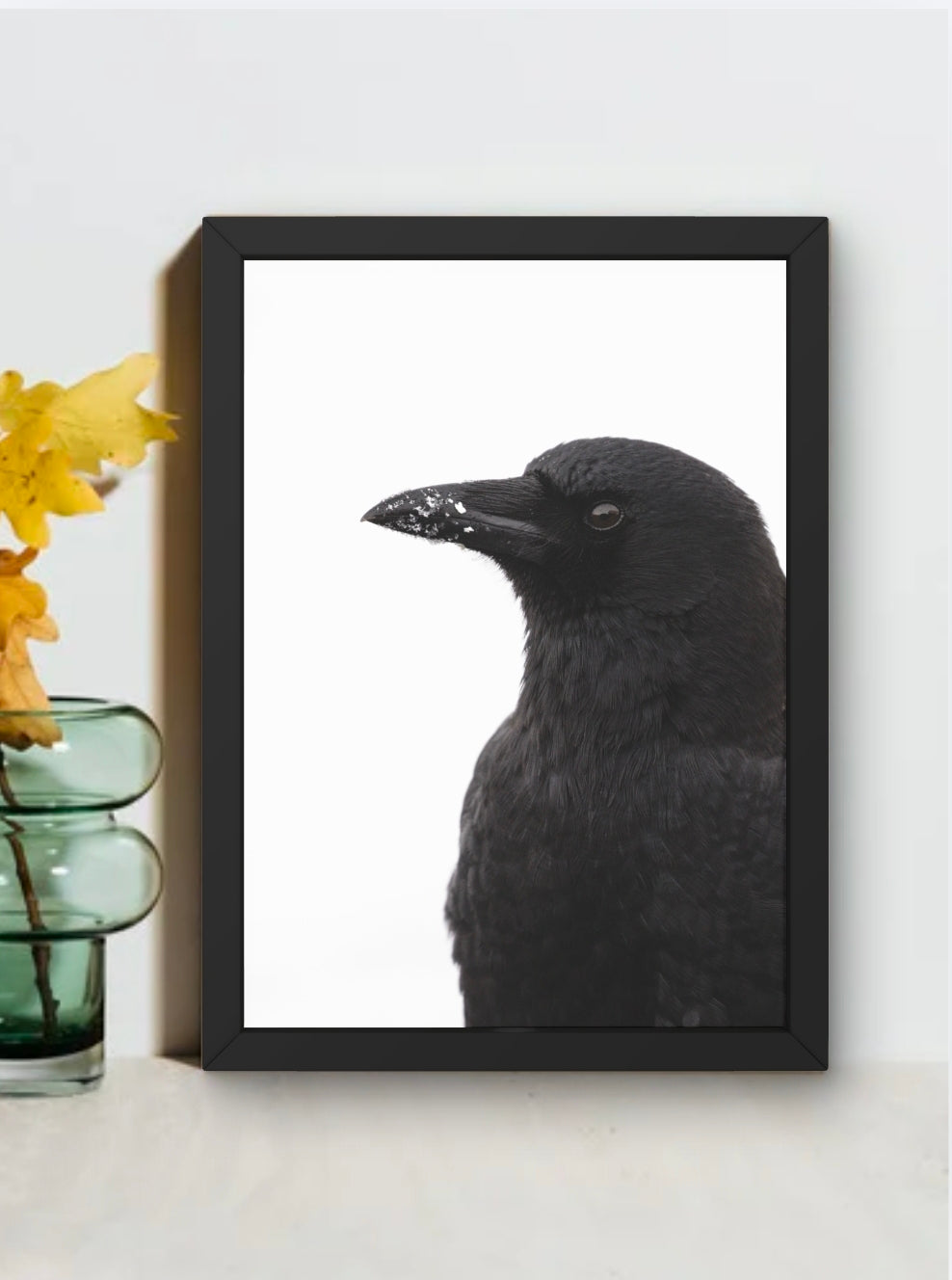 Crow in the Snow Fine Art Print